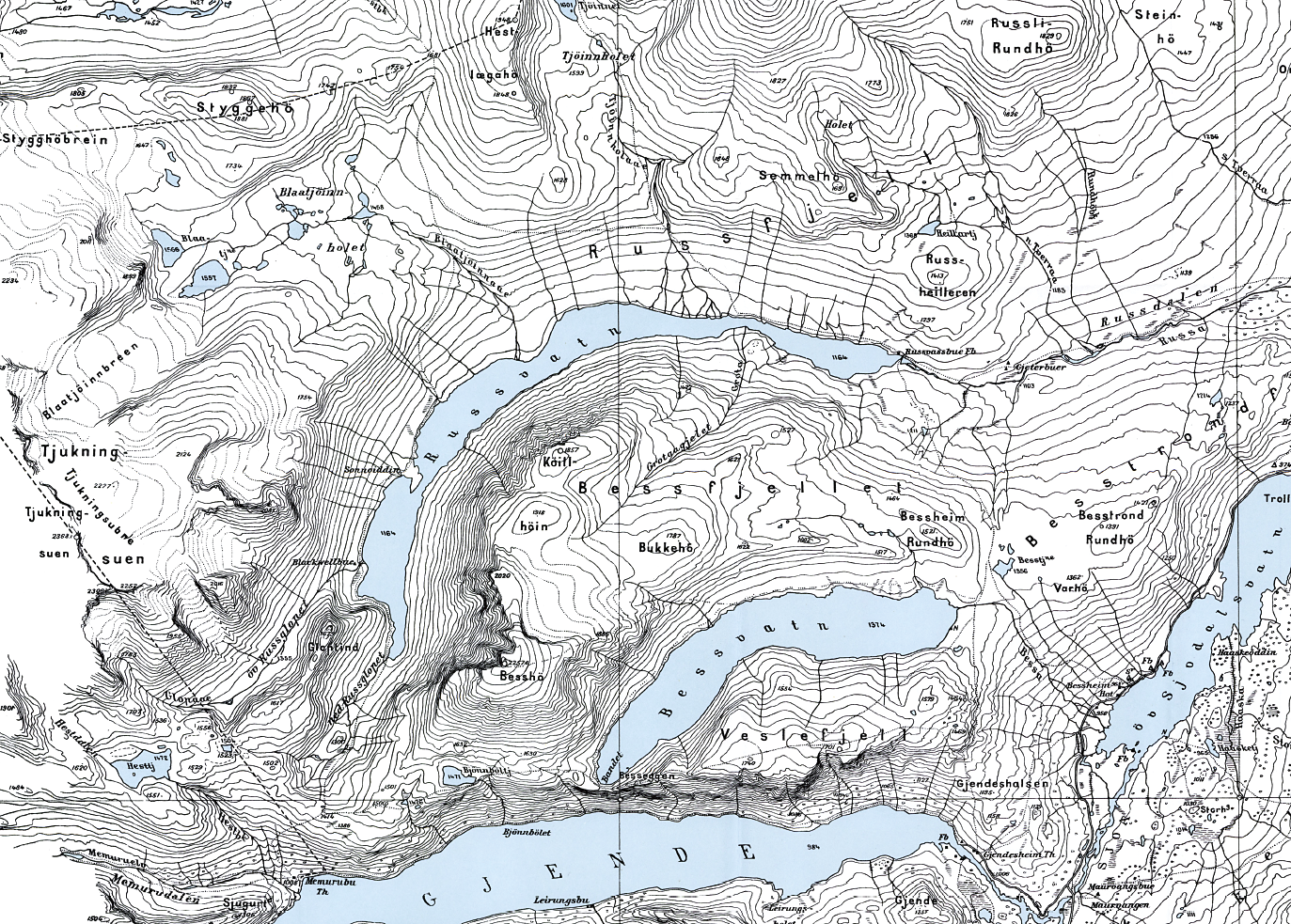 Aust-Jotunheimen 1933